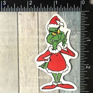 🌀10/$10🌀 Mean One Grinch Christmas Reusable Waterproof Vinyl Sticker